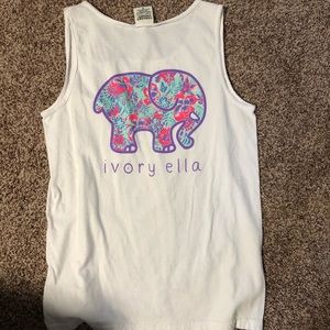 Ivory Ella comfort color  tank top